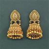 Antique Jhumki With Matte Gold Plating