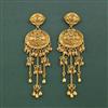 Antique Classic Earring With Matte Gold Plating