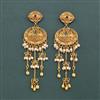 Antique Classic Earring With Matte Gold Plating