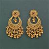 Antique Classic Earring With Matte Gold Plating
