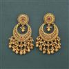 Antique Classic Earring With Matte Gold Plating