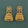 Antique Jhumki With Matte Gold Plating