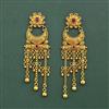 Antique Classic Earring With Matte Gold Plating