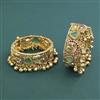 Antique Openable Bangles With Matte Gold Plating