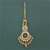 Antique Moti Tikka With Matte Gold Plating