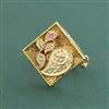 Antique Adjustable Ring With Matte Gold Plating