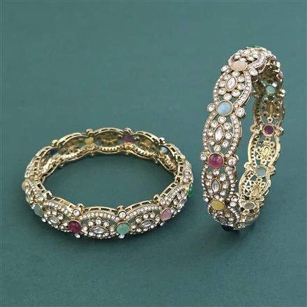 Antique Classic Bangles With Mehndi Plating