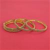 Antique Classic Bangles With Matte Gold Plating