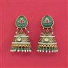 Antique Moti Earring With Matte Gold Plating