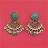 Antique Moti Earring With Matte Gold Plating