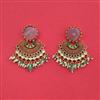Antique Moti Earring With Matte Gold Plating
