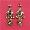 Antique Moti Earring With Matte Gold Plating
