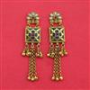 Antique Moti Earring With Matte Gold Plating