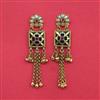 Antique Moti Earring With Matte Gold Plating