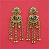Antique Moti Earring With Matte Gold Plating