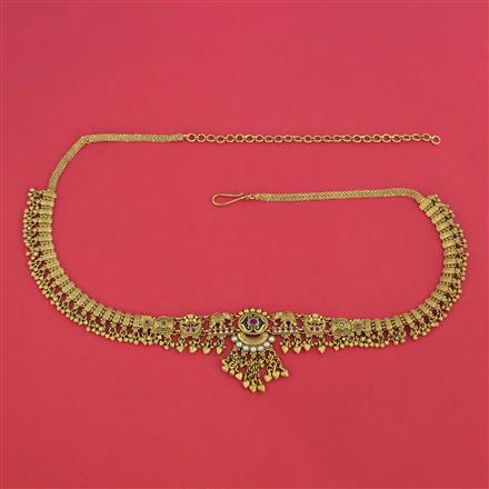 Antique Classic Belt With Matte Gold Plating