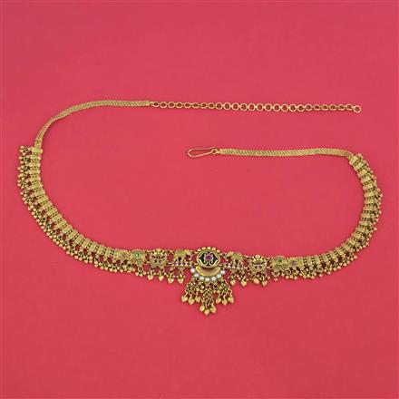 Antique Classic Belt With Matte Gold Plating