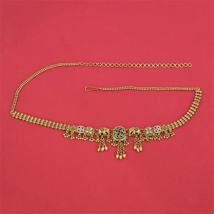 Antique Classic Belt With Matte Gold Plating