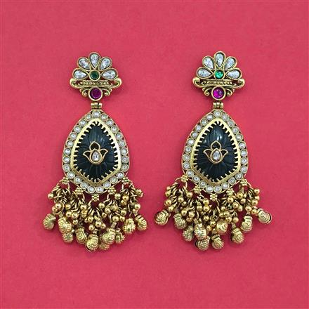 Antique Classic Necklace With Matte Gold Plating