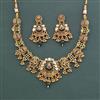 Antique Classic Necklace With Matte Gold Plating