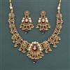 Antique Classic Necklace With Matte Gold Plating