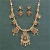 Antique Classic Necklace With Matte Gold Plating