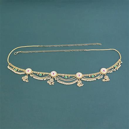 Antique Moti Belt With Gold Plating