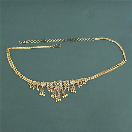 Antique Classic Belt With Matte Gold Plating