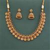 Antique Classic Necklace With Matte Gold Plating