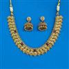 Antique Classic Necklace With Matte Gold Plating