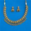 Antique Classic Necklace With Matte Gold Plating