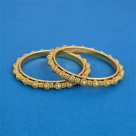 Antique Plain Gold Bangles With Gold Plating