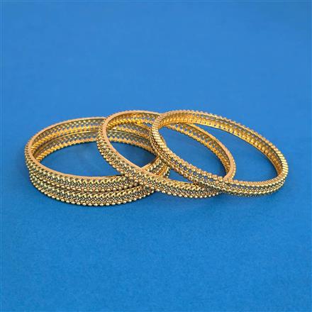 Antique Plain Gold Bangles With Gold Plating