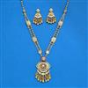 Antique Moti Necklace With Matte Gold Plating