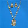 Antique Moti Necklace With Matte Gold Plating