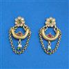 Antique Classic Earring With Matte Gold Plating