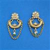 Antique Classic Earring With Matte Gold Plating