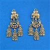Antique Classic Earring With Matte Gold Plating