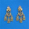 Antique Classic Earring With Matte Gold Plating