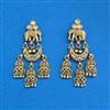 Antique Classic Earring With Matte Gold Plating
