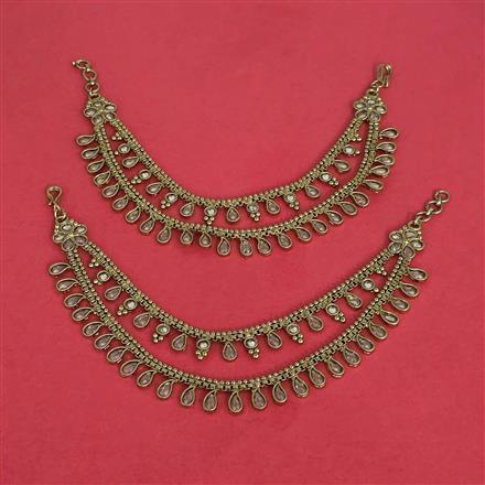 Antique Classic Ear Chain With Mehndi Plating