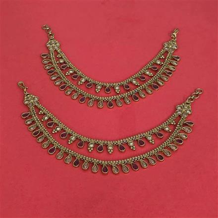 Antique Classic Ear Chain With Mehndi Plating