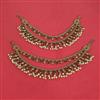 Antique Moti Ear Chain With Mehndi Plating