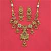 Antique Classic Necklace Set With Matte Gold Plating
