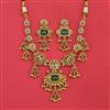 Antique Moti Necklace Set With Matte Gold Plating