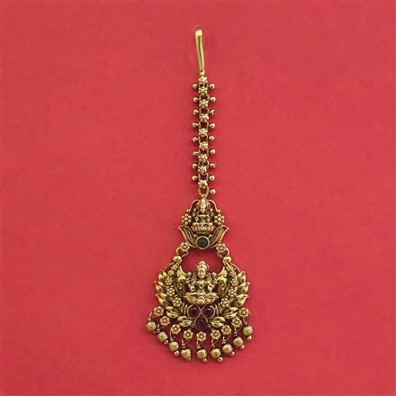 Antique Classic Tikka With Matte Gold Plating