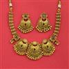 Antique Classic Necklace Set With Matte Gold Plating