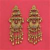 Antique Classic Earring With Matte Gold Plating