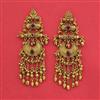 Antique Classic Earring With Matte Gold Plating