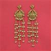 Antique Classic Earring With Matte Gold Plating